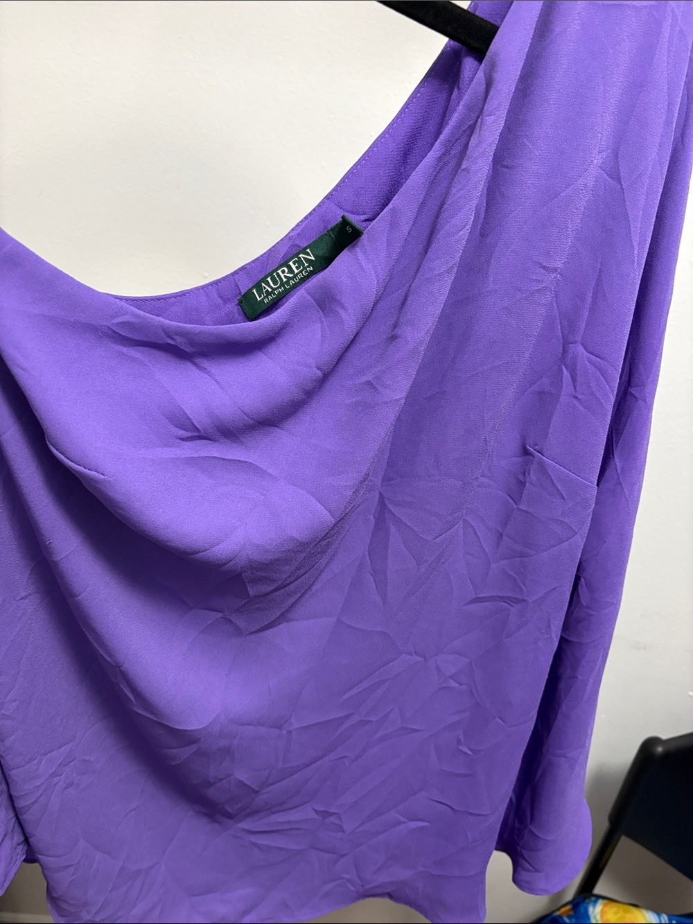 LAUREN Ralph Lauren One-Shoulder Purple Dress